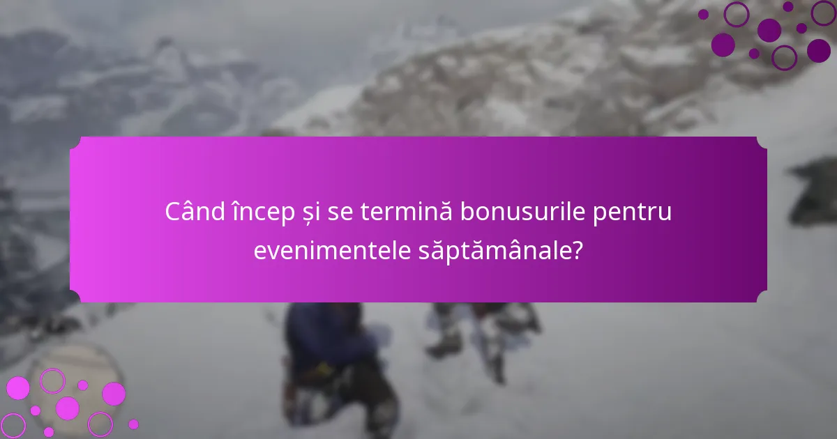 Cum pot jucătorii să câștige bonusuri pentru evenimentele săptămânale?