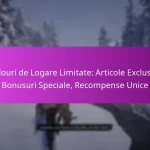Cadouri de Logare Limitate: Articole Exclusive, Bonusuri Speciale, Recompense Unice